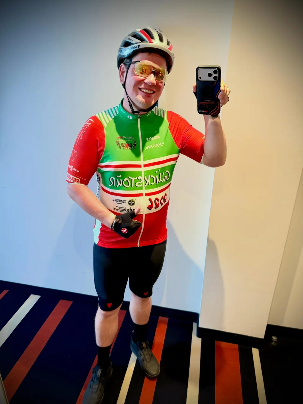 Rainer im Trikot der Glückstour